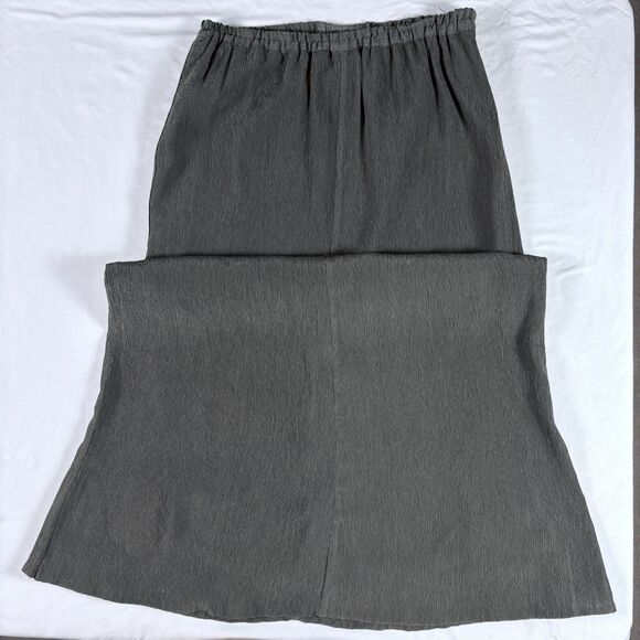 Kiss Of The Wolf Silk Maxi Skirt S Boho Lagenlook Artsy Minimalist Old Money - Picture 5 of 8